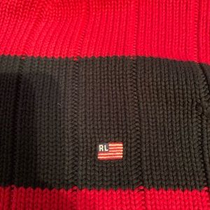 Black and red striped sweater